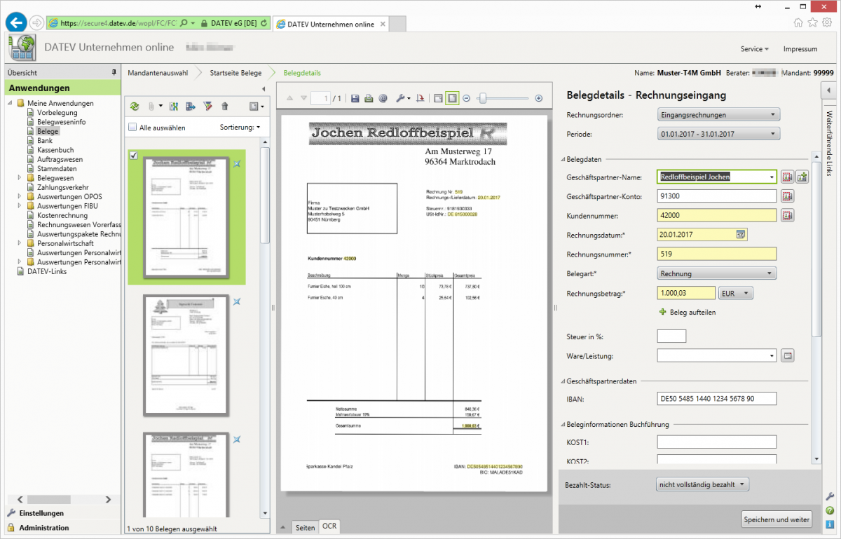 DATEV Unternehmen Online Trans4mation AC DATEV System Partner